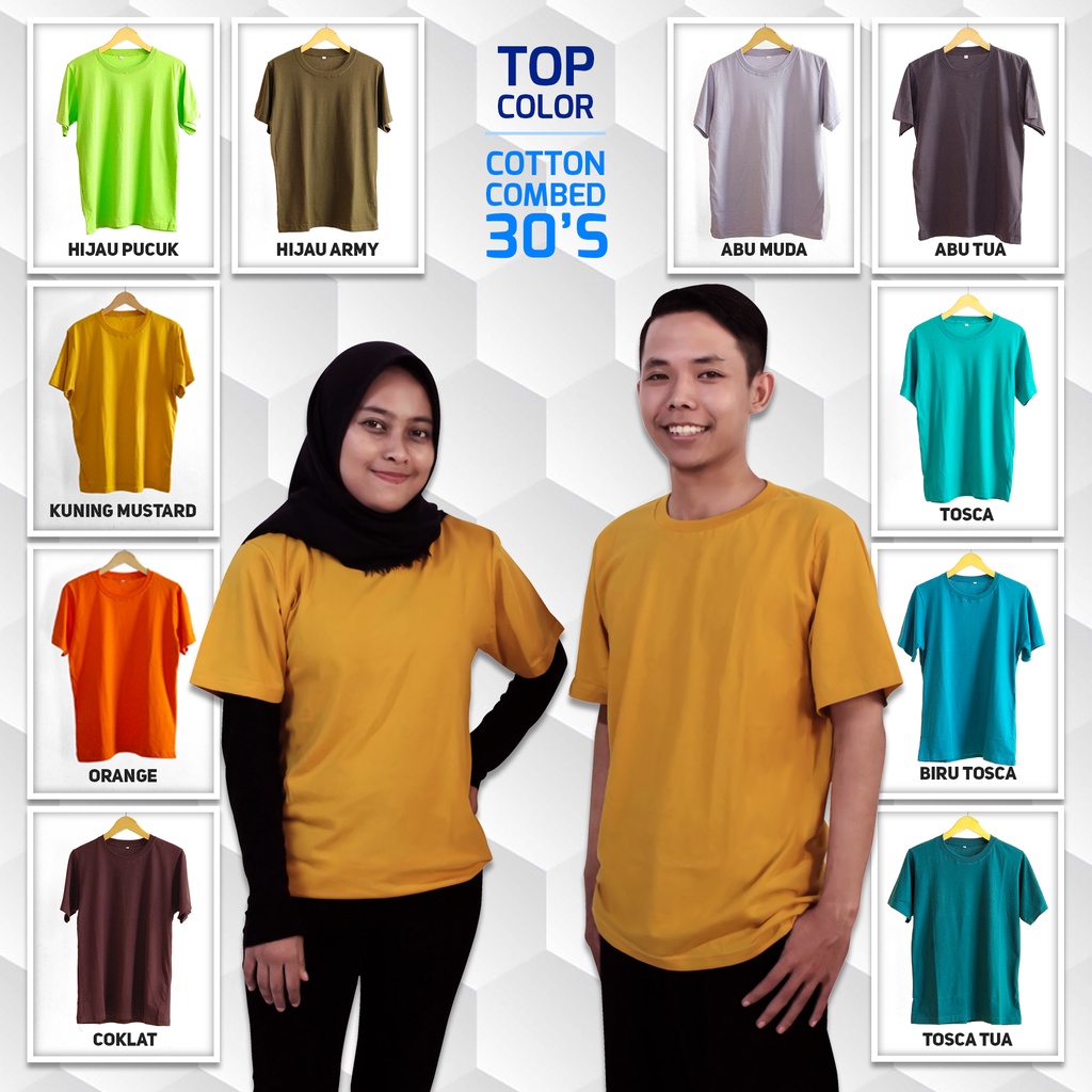 Kaos Polos Cotton Combed 30s - katalog C