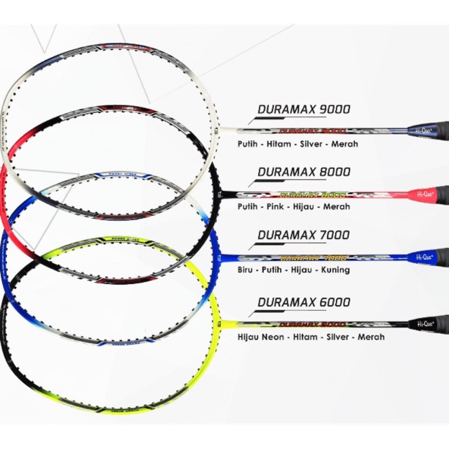 Raket Badminton HiQua DURAMAX 100% Original