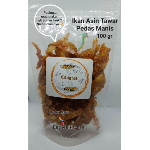 

Cemilan Ikan Asin Tawar Pedas Manis