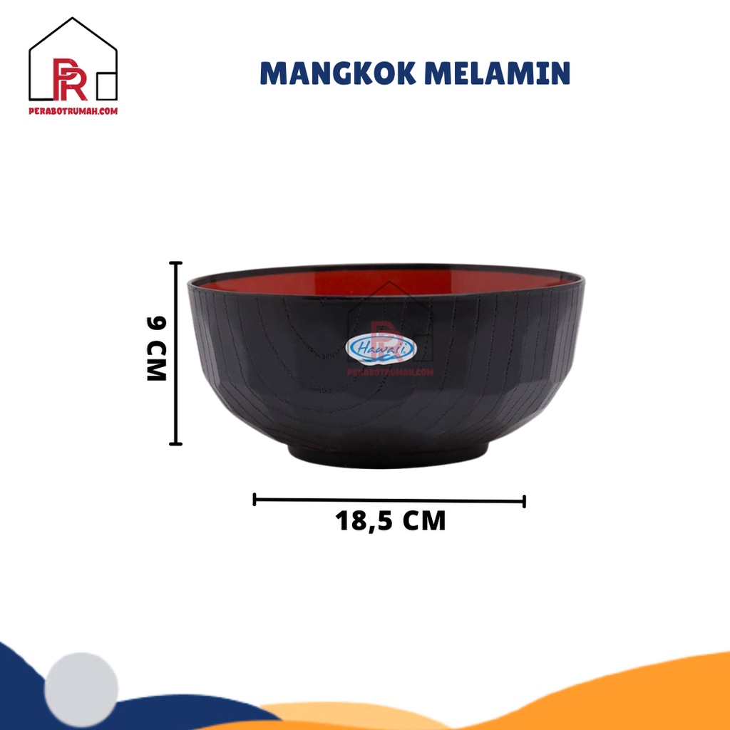 Mangkok Minori Plastik Tebal / Mangkuk Wadah Makanan / Bowl Jepang Alat Makan