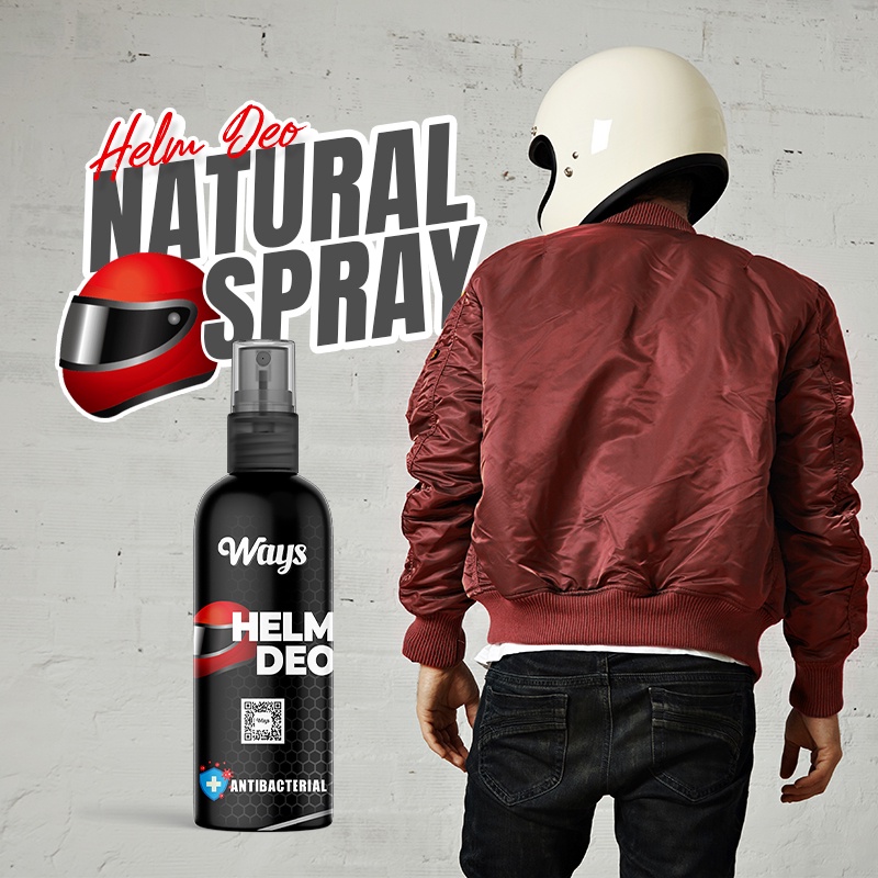 [A038] Disinfektan Pengharum Helm Motor/ Helm Deo Natural Spray WAYS  - 75ml