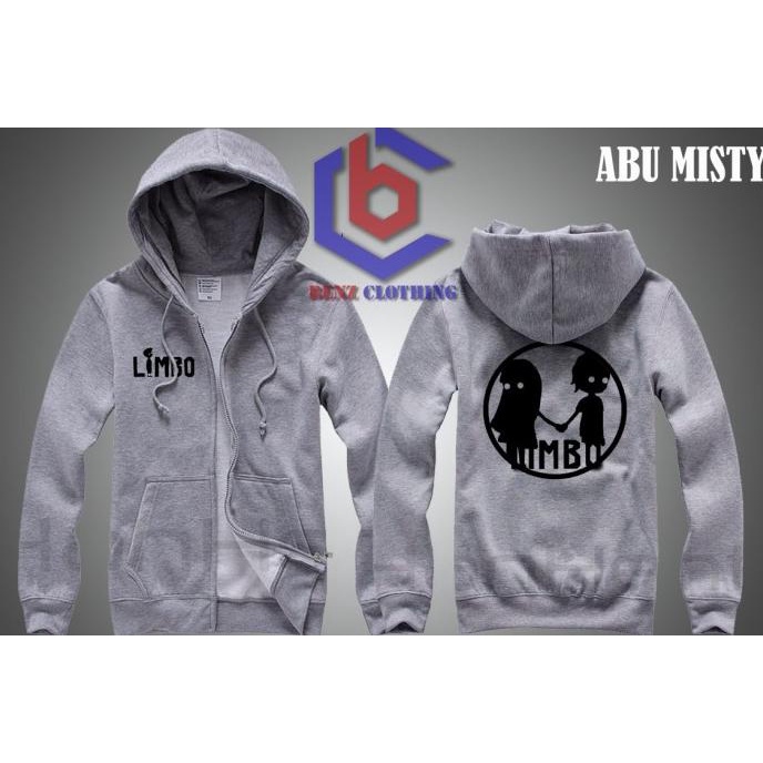 Jaket Hoodie Sweater LImbo Outerwear Pria Wanita Zipper Resleting Depan Polos Sablon Polyflek Korea