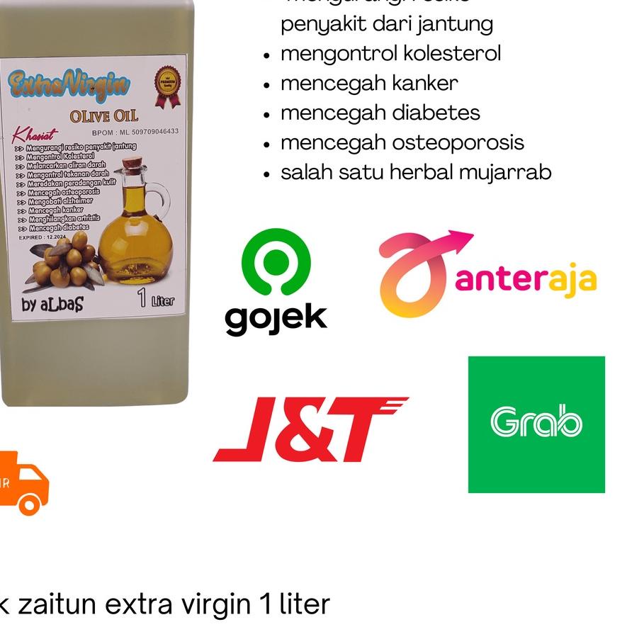 

♪ Minyak Zaitun Extra Virgin 1liter BY aLBas 1 Liter ☪