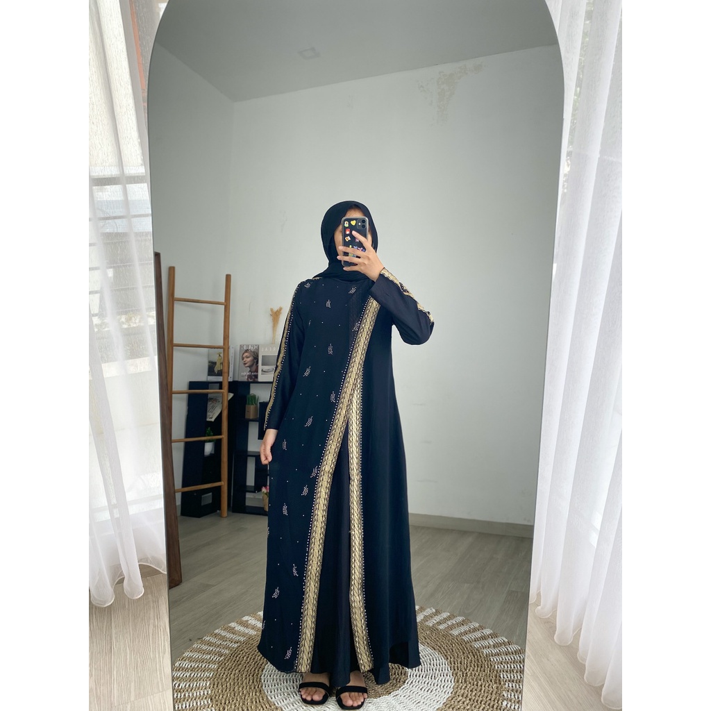 ABAYA SUHAA / Gamis Turkey / Longdress Muslimah / Maxy Formal / Busana Muslim / Dress Kondangan / Pakaian Mewah Arabic