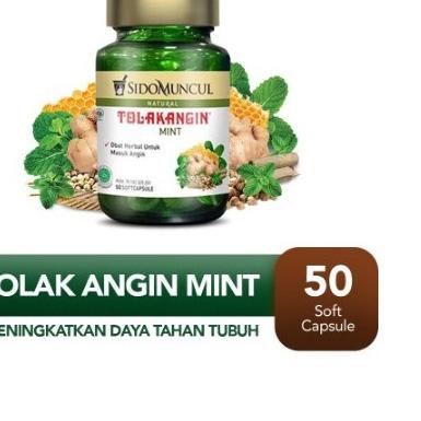 

♗ Sido Muncul Natural Tolak Angin Mint Soft Capsule 50 Kapsul ➹