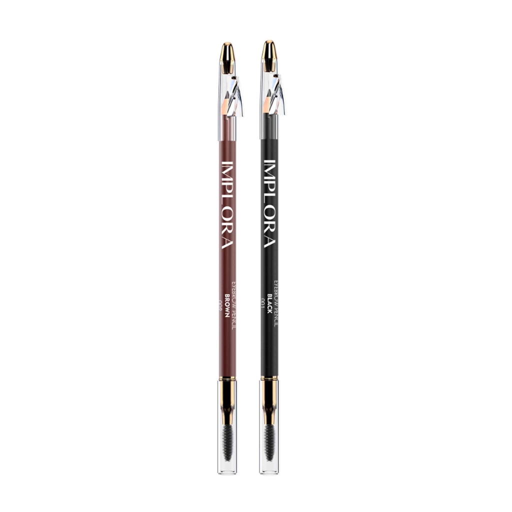 Implora Eyebrow / Pensil Alis / Colors Brown &amp; Black / Grey