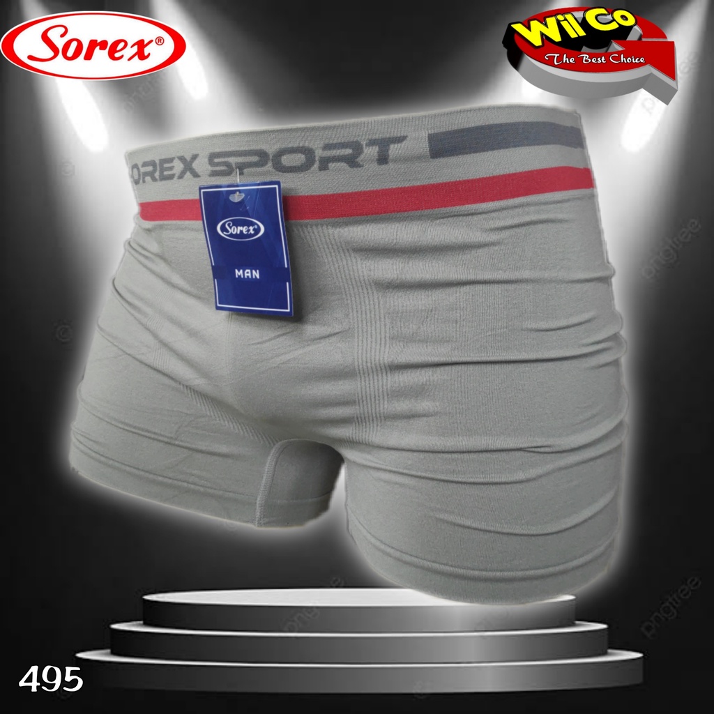 K495 - [Harga Per 1 Potong] CELANA DALAM BOXER PRIA PREMIUM SOREX SIZE (M-L) - (XL-XXL)