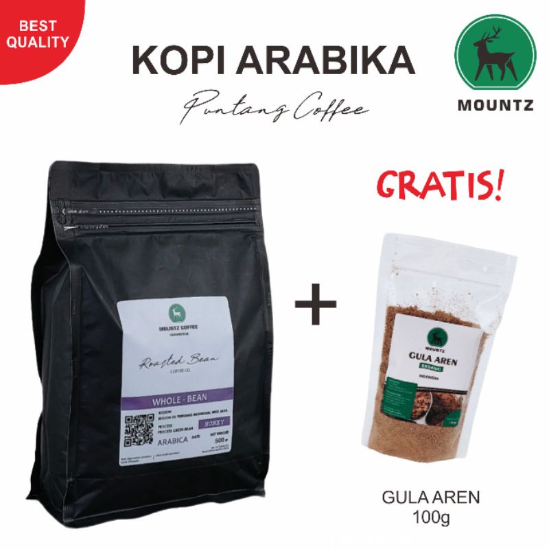 

Biji Kopi Espresso Arabika Honey 500gr | Puntang