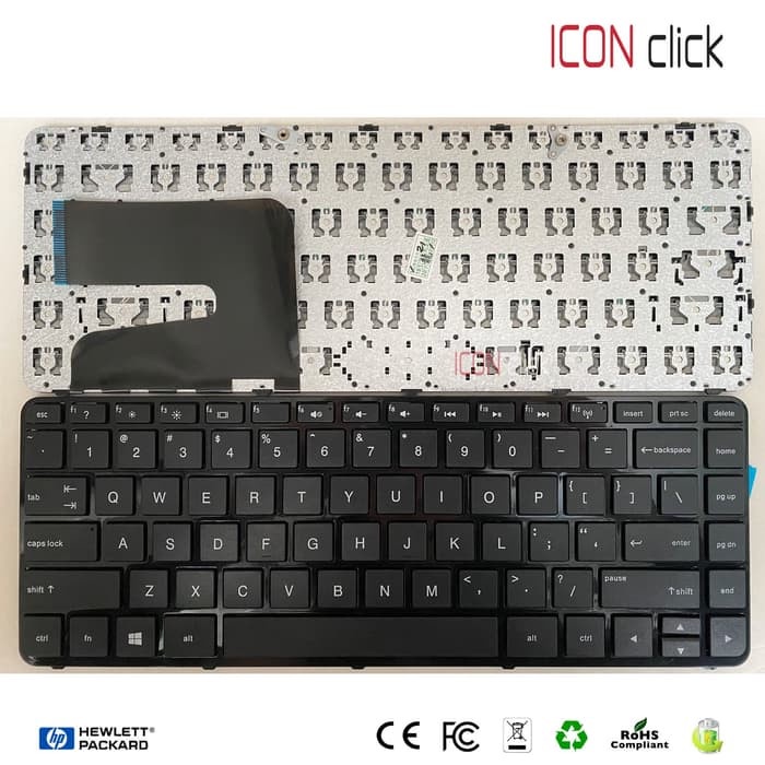 Keyboard Keyboard Laptop Hp Pavilion 14-G008Au 14-G102Au 14-E018Tx Hitam
