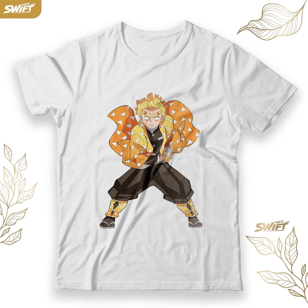 KAOS Zenitsu Agatsuma KNY demon slayer anime TSHIRT BAJU DISTRO
