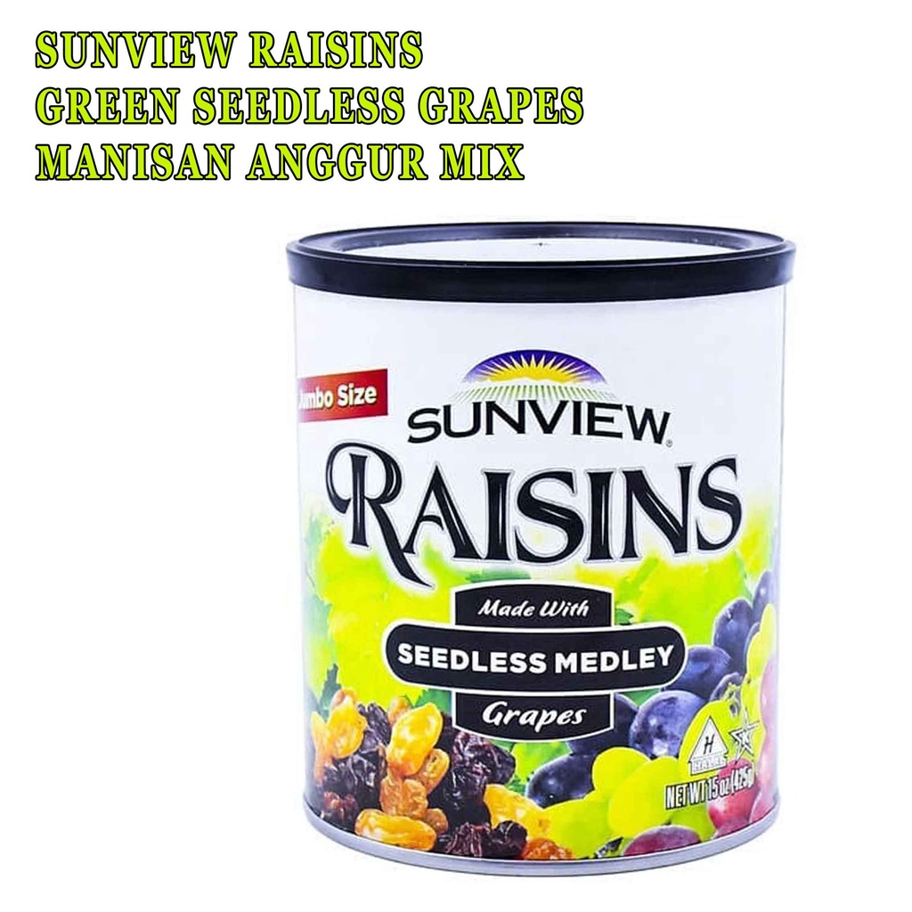 Manisan anggur mix* sunview* Raisins* Seedless Medley* Manisan* 425