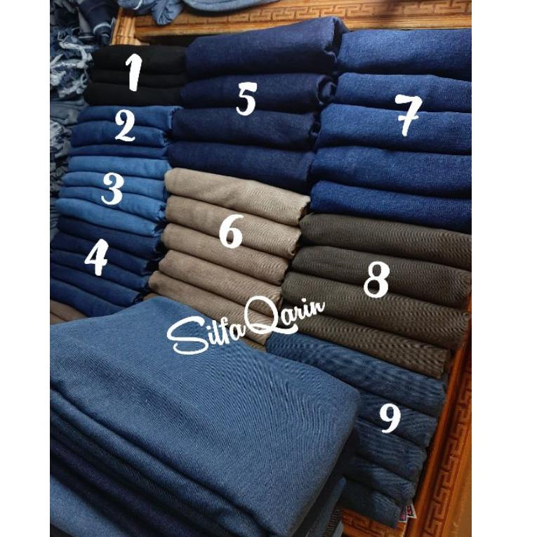 HARGA MURAH Z21 Kain Levis Jeans 14 oz (Washed) ~ Bahan Levis Jeans (Size 125x150) ⇿