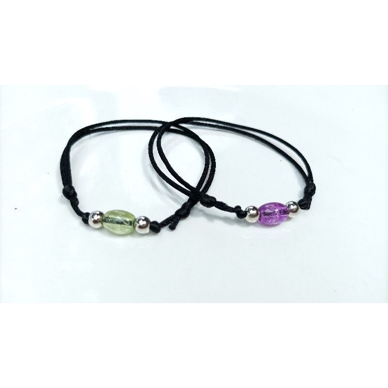 gelang tali batu retak / gelang tali satin / gelang tali satin murah