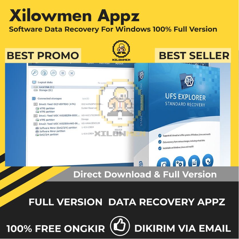 [Full Version] UFS Explorer Standard Recovery Pro Lifetime Data Recovery - Software pemulihan data untuk sistem file beragam