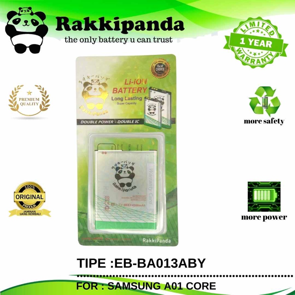 R/K- RakkiPanda - EB-BA013ABY Samsung A01 Core Batre Batrai Baterai garansi