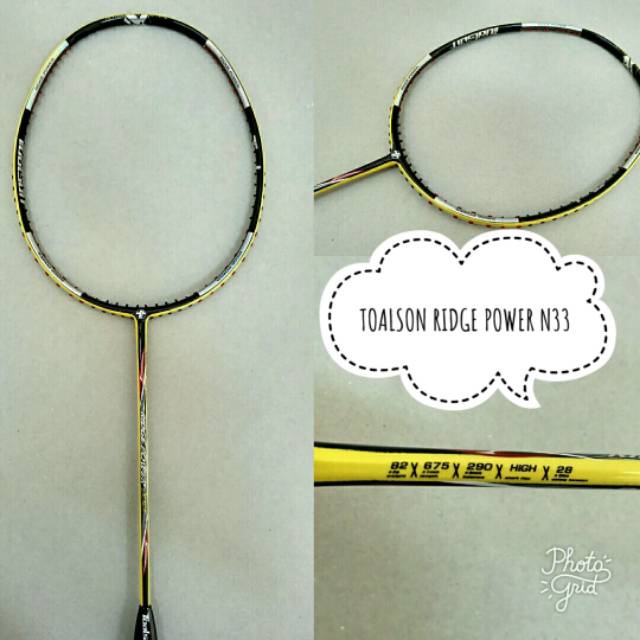Raket Badminton Toalson Ridge Power N33 SKS 100% Original