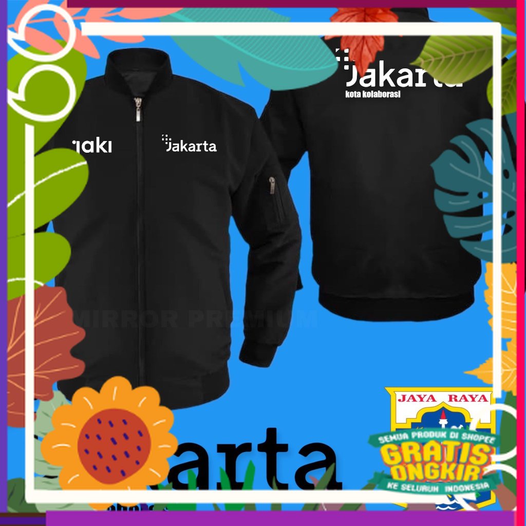 BOMBER KOLABORASI JAKARTA KOTA KOLABORASI JAKET BOMBER / caramel khaki