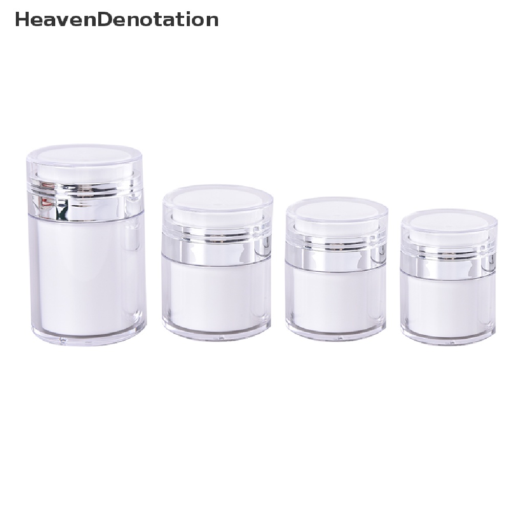 [HeavenDenotation] Acrylic Airless Pump Jar Botol Cream Akrilik Kosong Isi Ulang Kosmetik Berisi HDV