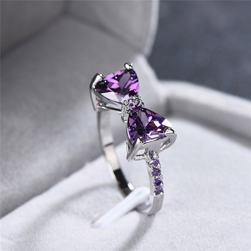 Wanita Cincin925 Sterling Silver Ikatan Simpul Topaz Rings Gadis Harian Kasual Pesta Batu Permata Rings Perhiasan Hadiah