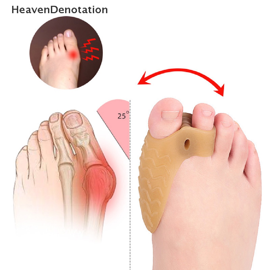 [HeavenDenotation] Big Toe Catokan Jempol Valgus Pelindung Kaki Silikon Bantalan Pereda Nyeri Kaki HDV