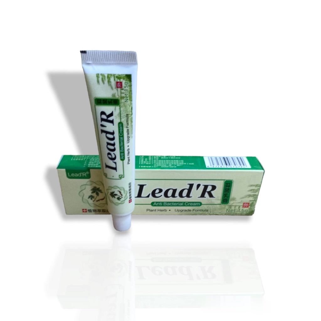 HARGA PROMO !!! ANTI BACTERIAL CREAM LEAD'R DENGAN FORMULA BARU 5 X LEBIH AMPUH Salep Gatel Sakit Kulit Eksim Original isi 15Gr Psoriasis Eksim Jamur Kurap Alergi Kulit Cream SALEP ZUDAIFU OBAT GATAL ALERGI KULIT PANU KURAP JAMUR SELANGKANGAN