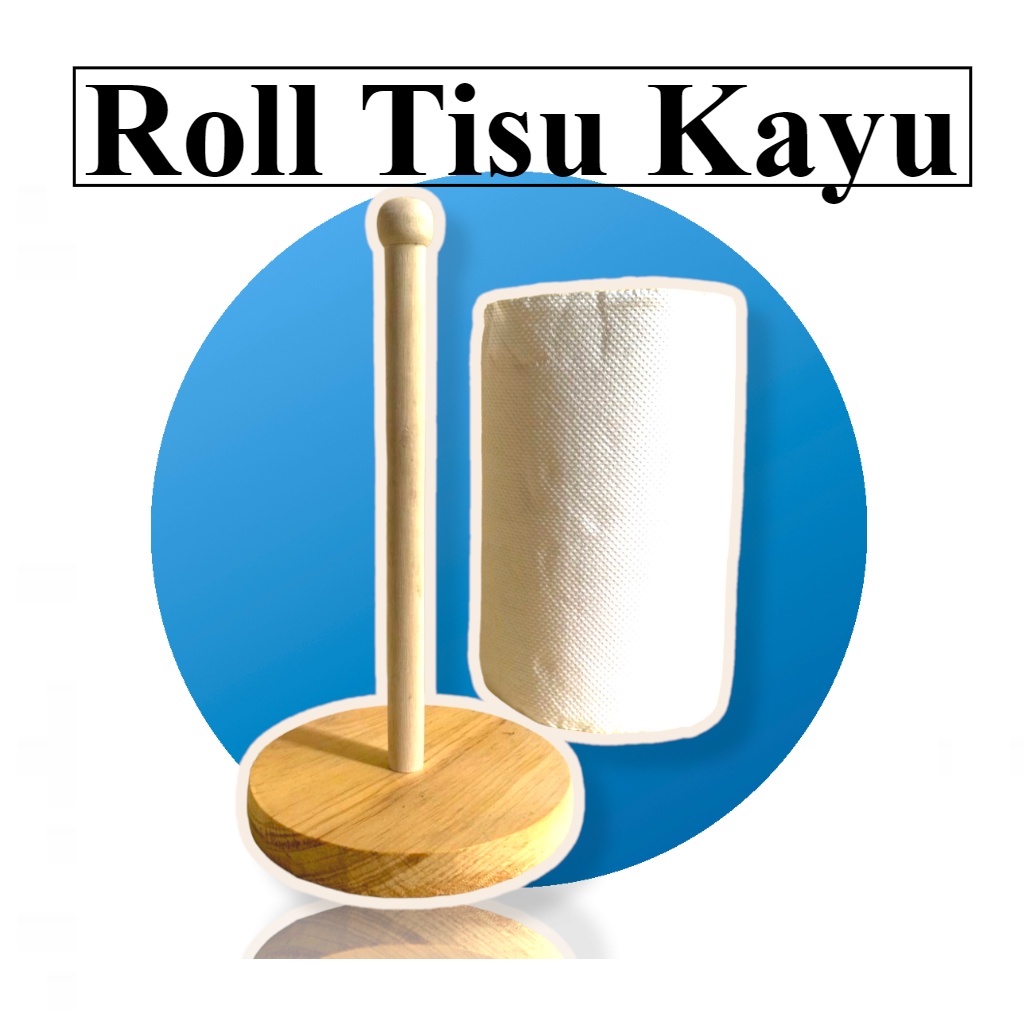 TISSUE HOLDER KAYU / TISSUE HOLDER ROLL / TEMPAT TISSUE GULUNG / TISSUE ROLL / TEMPAT TISSUE ROLL