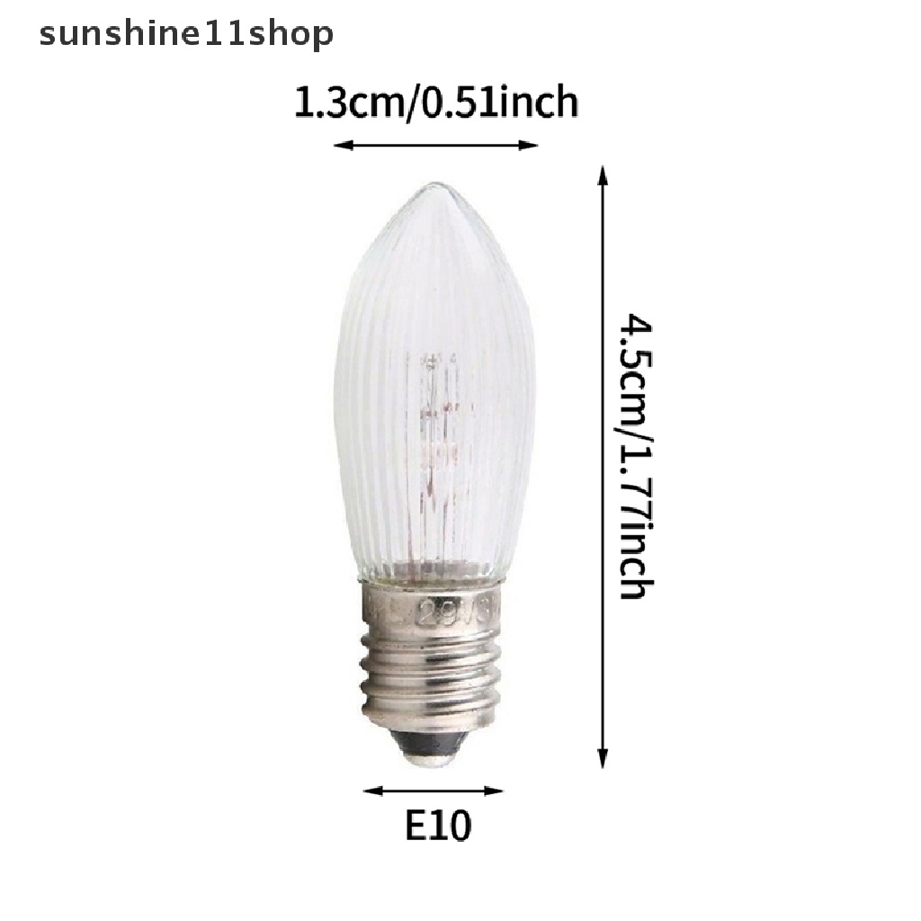 Sho 1PCS E10 LED Pengganti Bohlam top Untuk fairy Light Bulbs lamp 10-55V N