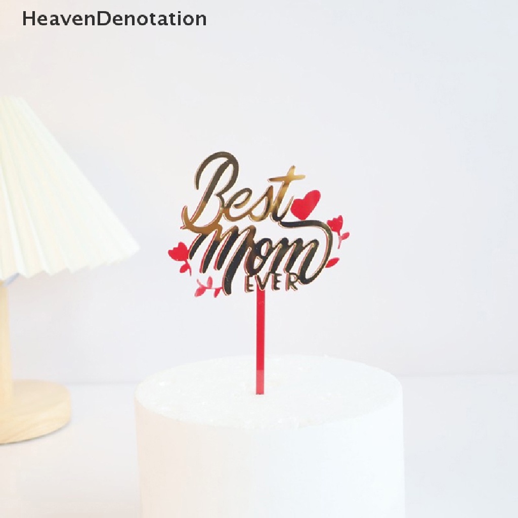 [HeavenDenotation] Cake Topper Hiasan Kue Perlengkapan Pesta Dekorasi Pesta Untuk Ibu New HDV