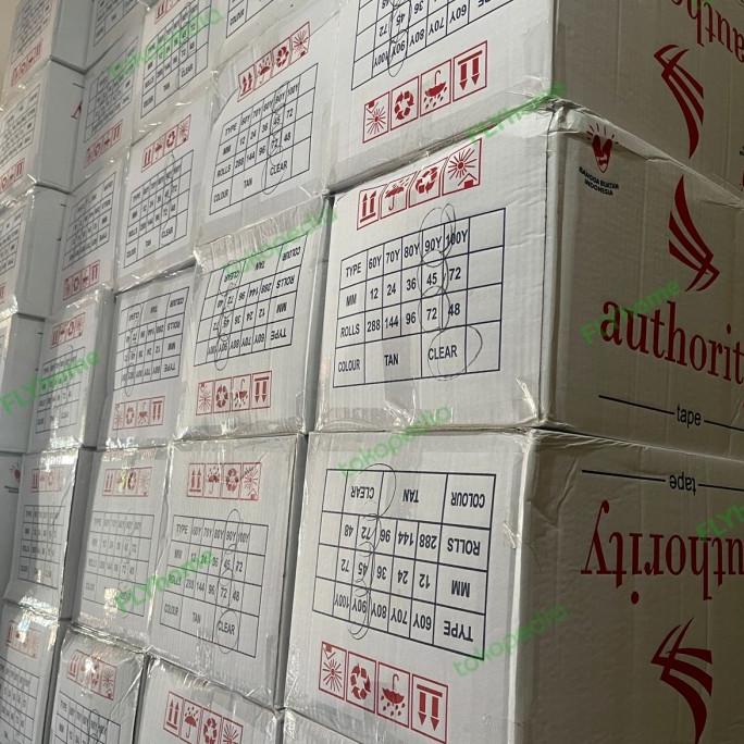 

INSTAN / SMD 1 Dus Lakban 90 Yard BC TERMURAH Bening & Coklat