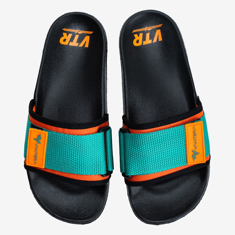 Vantera Official - Eridani Black | Sandal Slipper | Sandal Pria | Sandal Wanita | Sandal Unisex