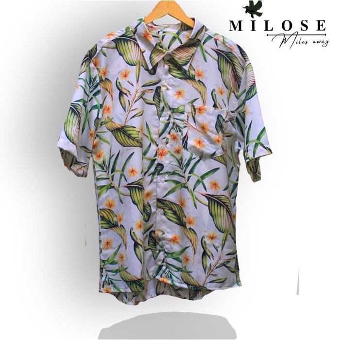 Terlaris Kemeja Pantai Pria Big Size Jumbo Xxl - Xxxl Kemeja Motif Bunga