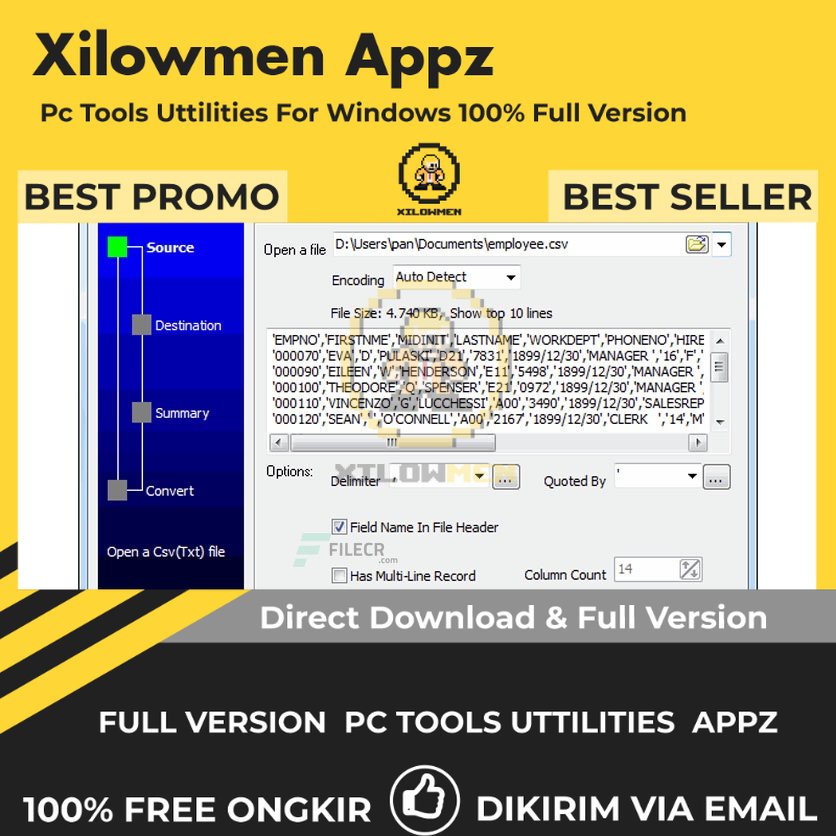 [Full Version] Withdata Data File Converter Pro PC Tools Software Utilities Lifetime Win OS