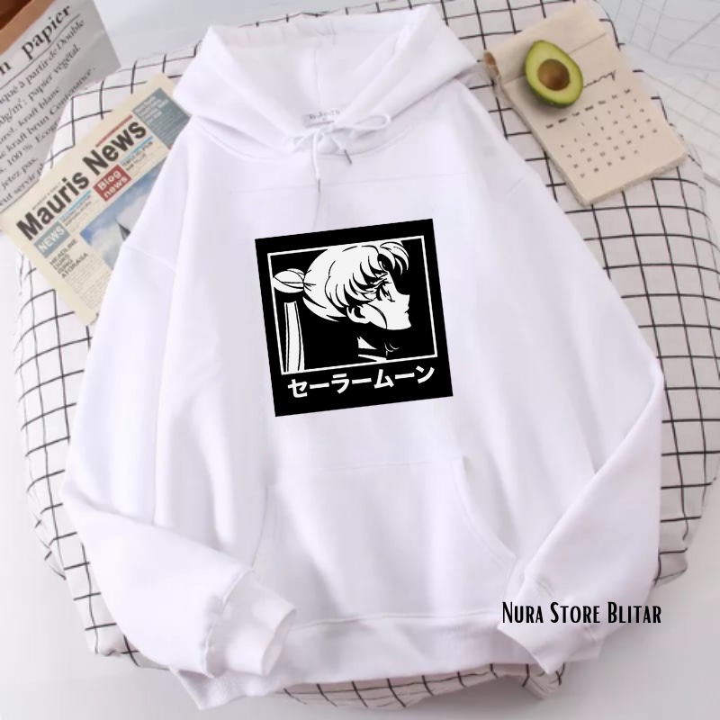 Hoodie Sweater Switer Anak Perempuan Cewek Cowok Motif Anime Keren Jaket Ukuran Bayi Balita Remaja U