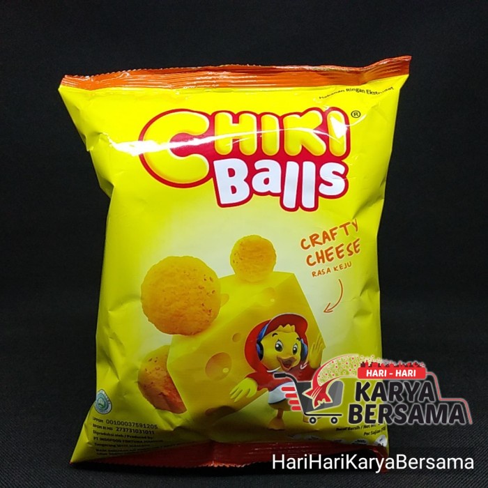 

CHIKI CHIKI BALLS CRAFTY CHEESE KEJU 55GR