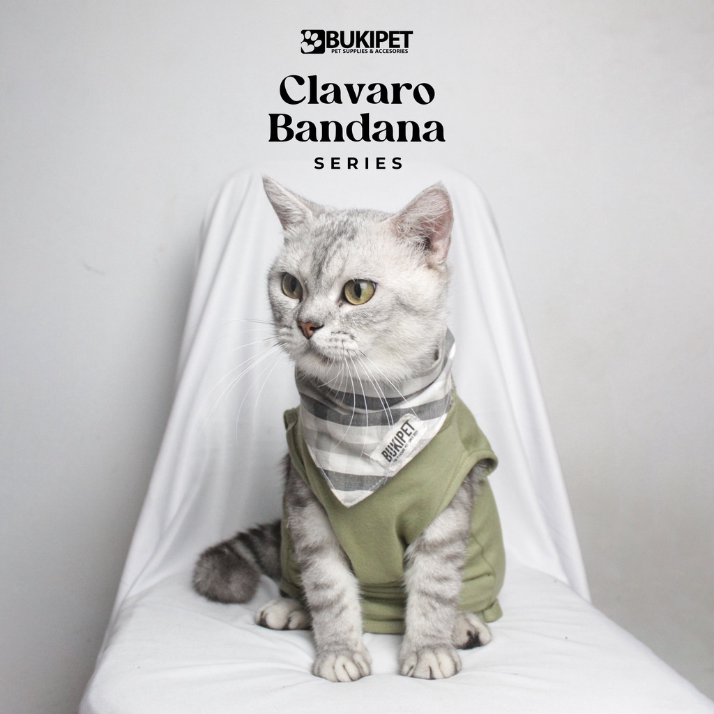 Bandana Kucing Lucu Murah Hewan Peliharaan Aksesoris Keren - CLAVARO BANDANA