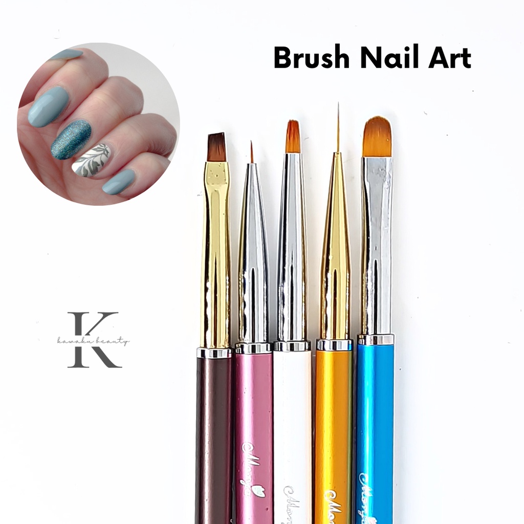 Brush Alumunium Pen Satuan Nail Art