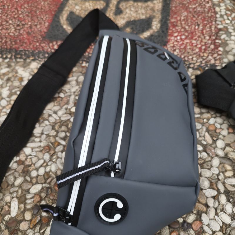 Waistbag Pria Waterproof Original Merk DM | Tas Selempang Pria Exclusive Bahan Balon