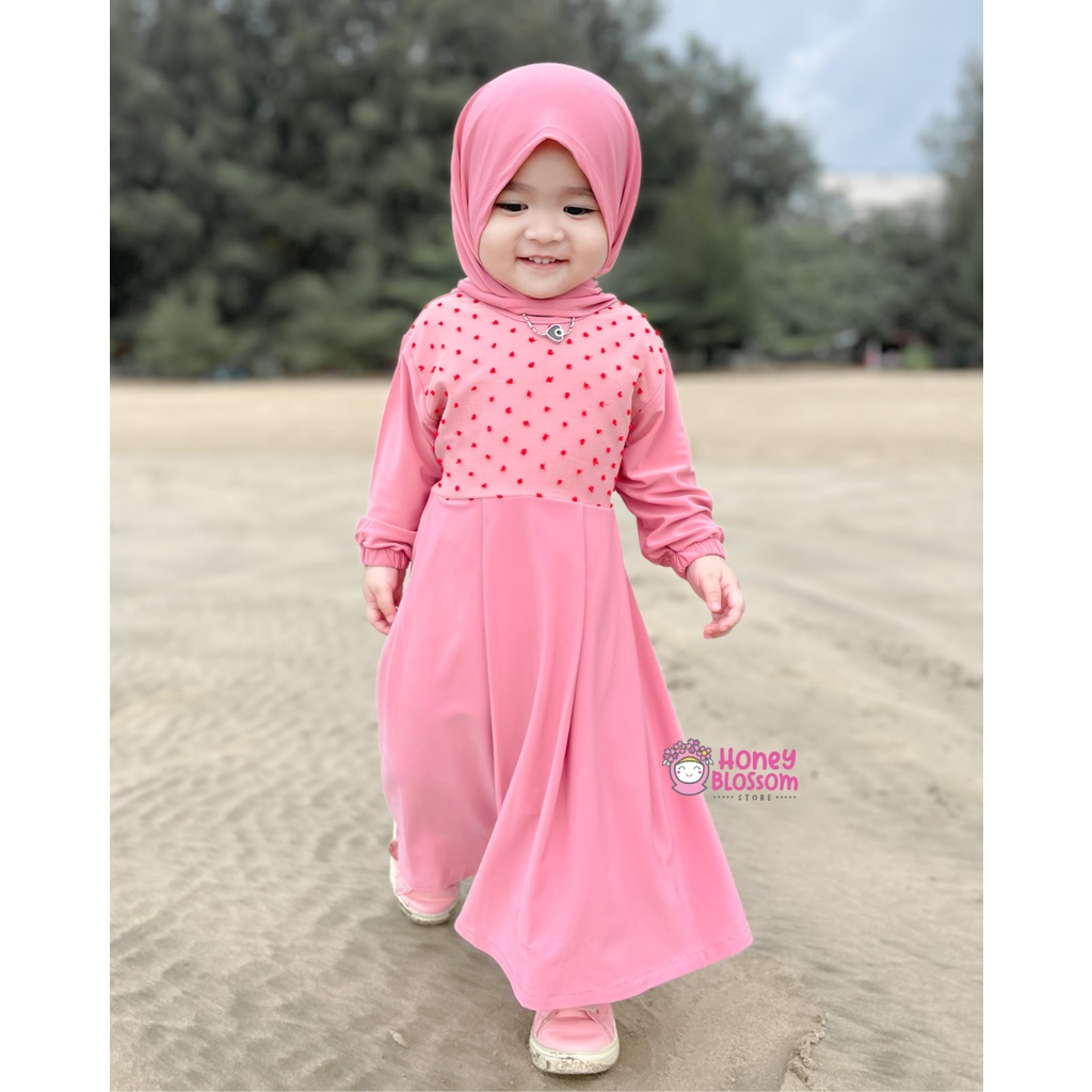 HONEYBLOSSOM gamis bayi perempuan 6 12 bulan alesha / gamis bayi perempuan 1 tahun