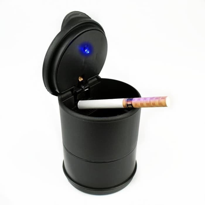 BAROKAH GAMIS ELECTRIC POD/ ASBAK PORTABLE MOBIL LED CAR / ASHTRAY ASBAK MOBIL HITAM