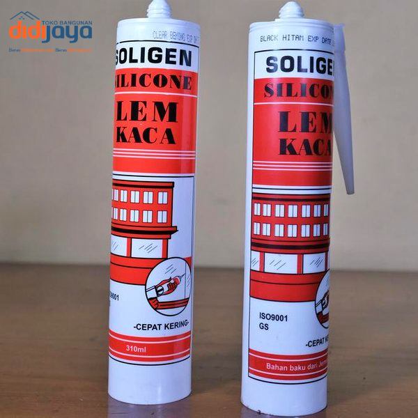 Sealent SOLIGEN 310 ml / Clear - Hitam - Lem Aquarium
