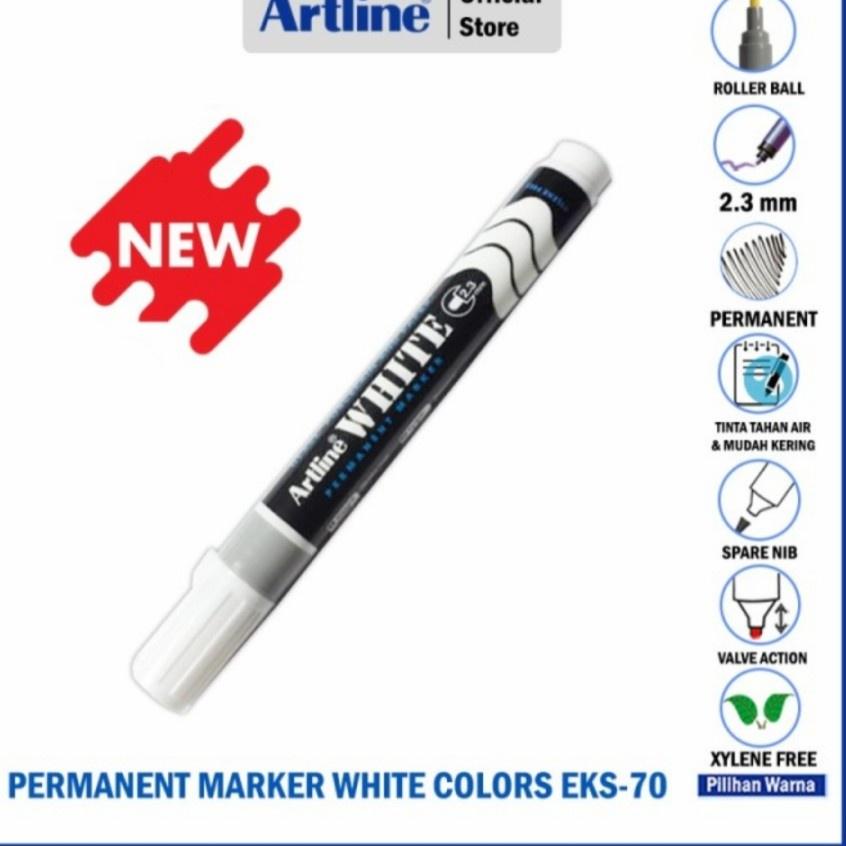 

L28 Spidol ARTLINE Permanent Marker 2.3mm PUTIH EKS-70 PRODUCT TERLARIS ㅓ