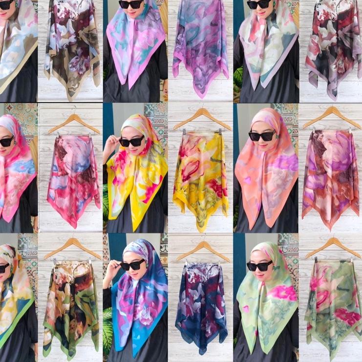 ۝ Jilbab Motif Bunga Denay/Deenai/Baniscop/DeenaiKW ➱