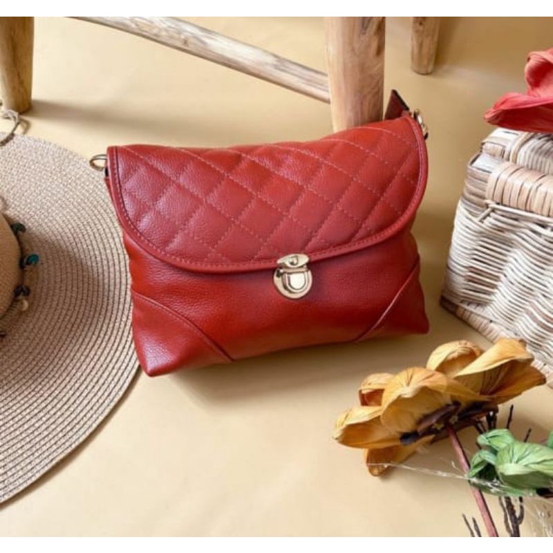 Tas wanita kulit asli tas serut kulit garut tas kulit garut (