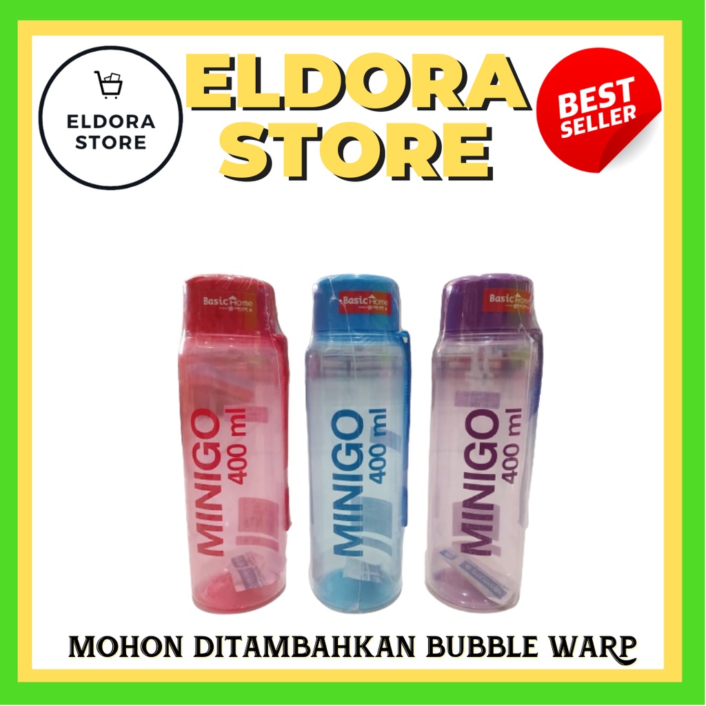 MINIGO BOTOL MINUM PLASTIK 400 ML | BOTOL MINUM PLASTIK | BOTOL