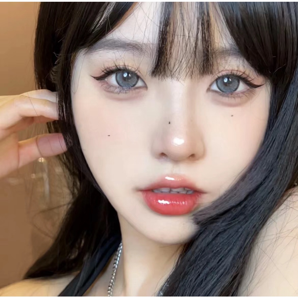 【COD】SOFTLENS 14.5mm BIG EYE Soft Colored Contact lenses Gray Soflen Mata Yearly Use