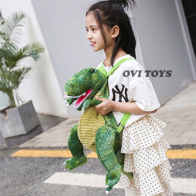 Tas Ransel Dinosaurus Tyrex / Backpack Dinosaurus / Tas Boneka Anak 60cm