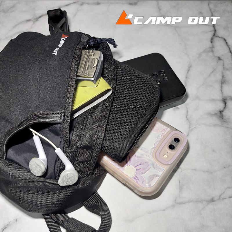 Camp Out Tas Pinggang - Waist Bag Pria Wanita - Sling Bag Outdoor Vuca