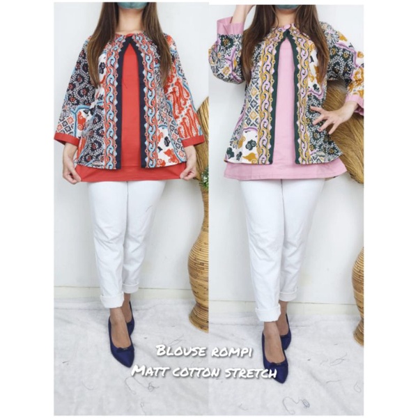 ROMPI BATIK/ATASAN ROMPI BATIK/BATIK ROMPI/ATASAN BATIK ROMPI BAHAN STRECH/JUAL ATASAN BATIK/ATASAN 