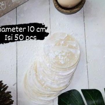 

【F⚡ASH SALE✅】 Kulit dimsum TIPIS diameter 10 isi 50 pcs