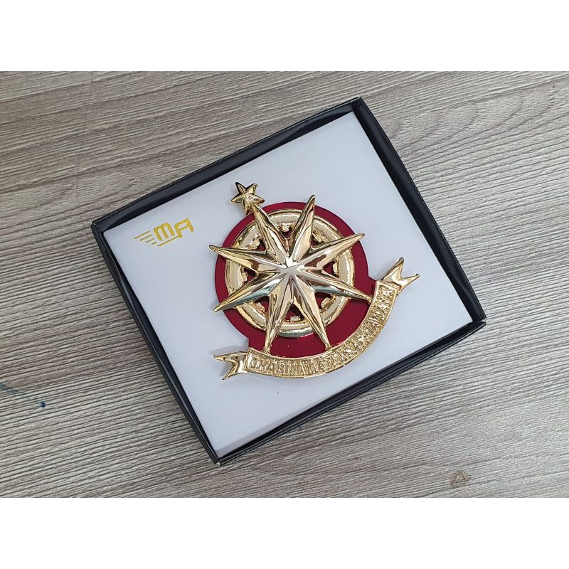 EMBLEM BARET BEKANG MIKA AKRILIK BREVET BRIVET